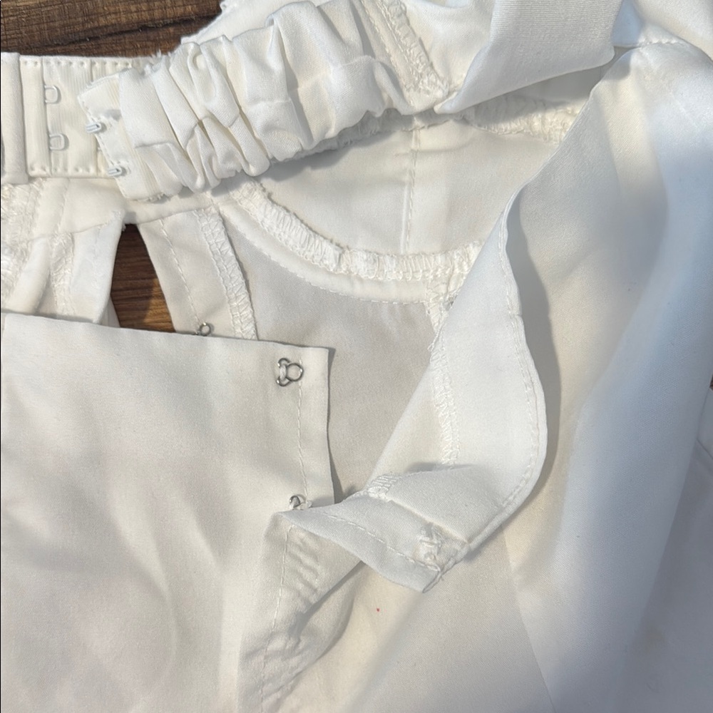 White Ruched Strap Top - Picture 3 of 3